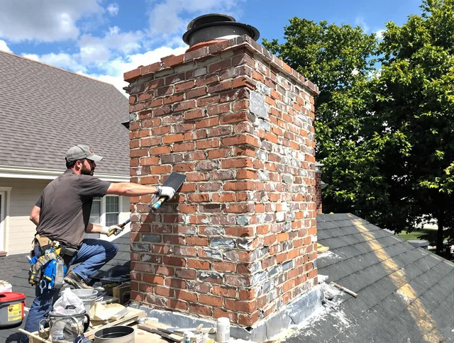 Completed chimney rebuild by San Clemente Chimney Sweep in San Clemente, CA