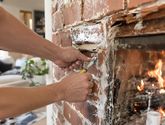 Routine fireplace repair by San Clemente Chimney Sweep in San Clemente, CA