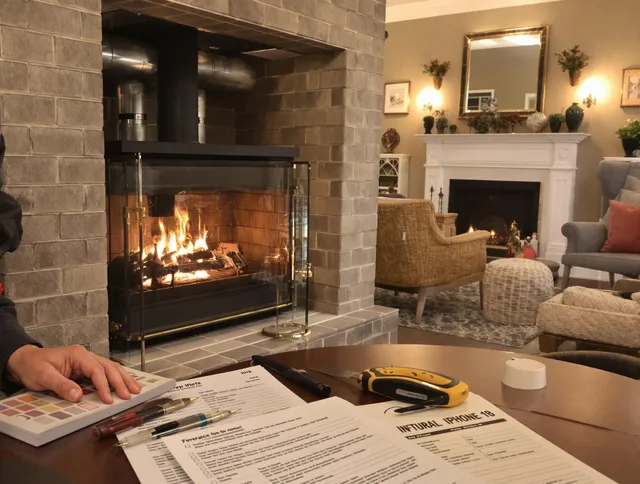 San Clemente Chimney Sweep verifying fireplace safety measures in San Clemente, CA