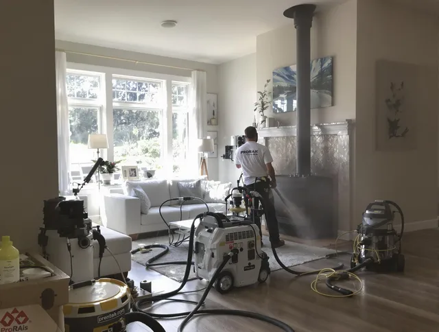 Soot removal service by San Clemente Chimney Sweep for a fireplace in San Clemente, CA